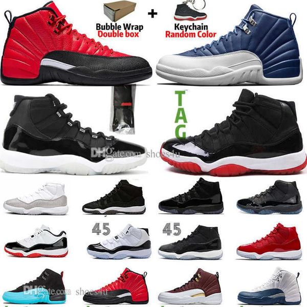 

new 11 11s 25th anniversary bred concord 45 space jam mens basketball shoes 12 12s indigo game royal reverse flu game men sneakersa37