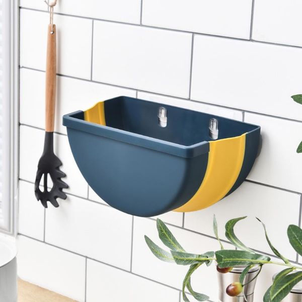 

waste bins cabinet door hanging kitchen bathroom rubbish holder wall mounted folding trash can pp home office decoration large capacity