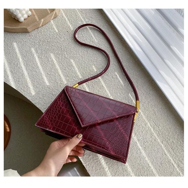 

waist bags british fashion simple small square bag women snack pattern handbag pu leather chain mobile phone shoulder