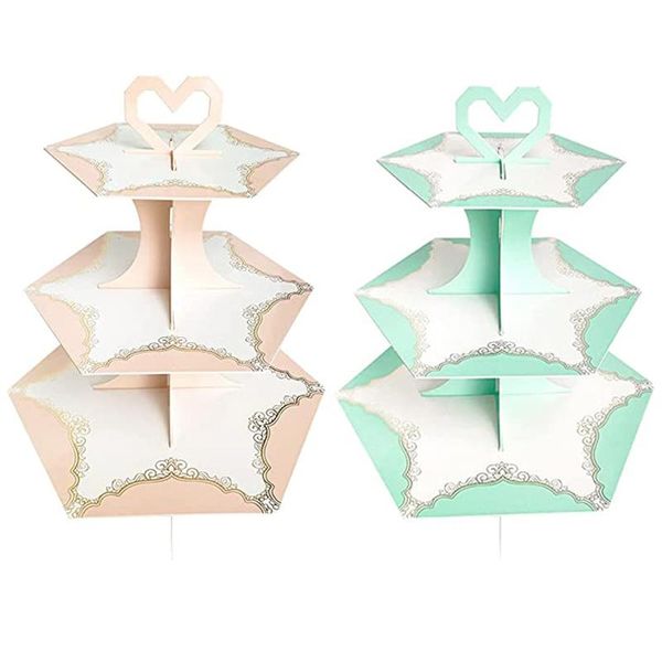 

other bakeware 3-layer paper cake stand birthday party decoration dessert wedding display
