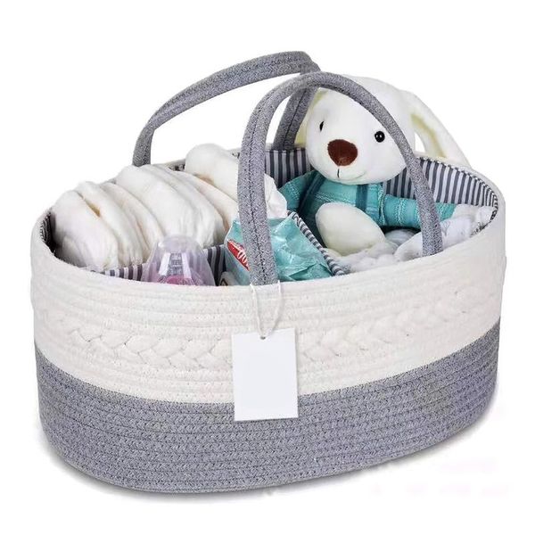 

cotton baby diaper storage box for caddy organizer basket stackers portable bag car travel gift bags