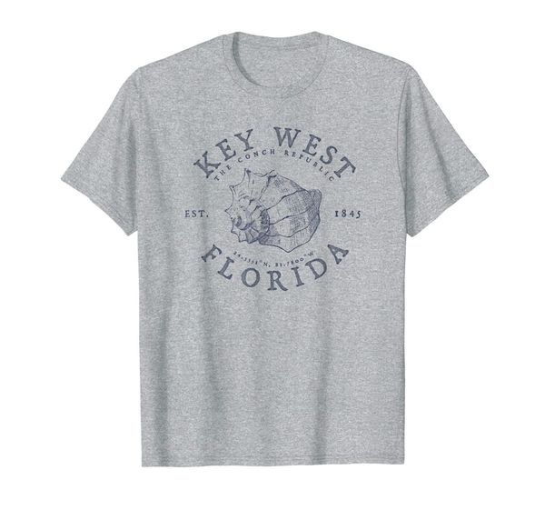 

key west florida conch republic fl floridian tees t-shirt, White;black