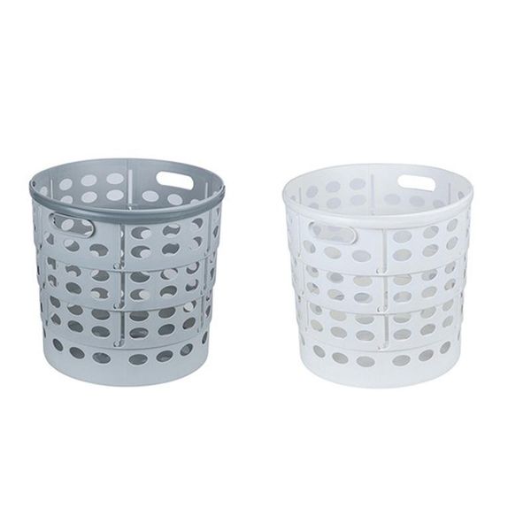 

laundry bags plastic basket, large bathroom clothes and toy storage basket,folding hamper, household hamper