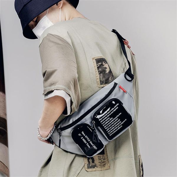 

original uoct.all functional wind chest bag couple street sports satchel tooling messenger female personality waist bags