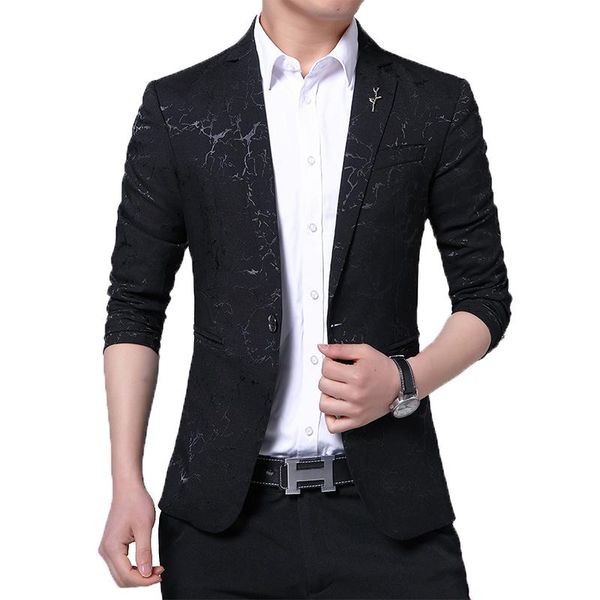 

men's suits & blazers mogu 2021 winter stylish slim fit trendy casual blazer mens suit jacket korean version of the business, White;black