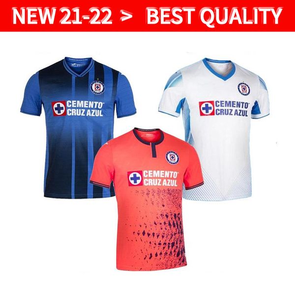 

liga mx campeones 2021 2022 cruz azul soccer jerseys rodriguez pineda alvarado romo home away 3rd 21/22 men+kids kits sock full sets footbal, Black;yellow