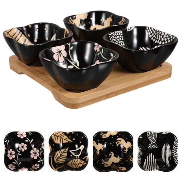 

dishes & plates 1 set household sauce japanese style seasoning containers