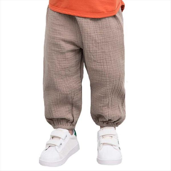 

summer boys pants solid linen childrens casual cotton lanterns harem long for boy soft trousers, Blue