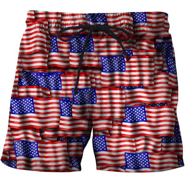 

men's shorts 2021 national flag 3d print beach summer casual loose comfortable running sport fashion personality, White;black