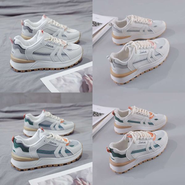 

casual shoes 2021 spring new korean daddy women's versatile thick soled breathable casual light sports 53xt, Black