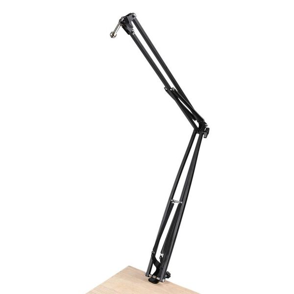 

-nb39 microphone scissor arm stand 100cm high table boom mic suspension mount for blue pro usb holder microphones