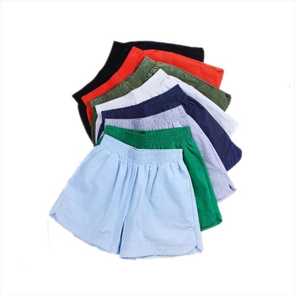 

summer fashion autumn solid cotton women short linen loose comfortable casual plus size pants 6xl 7xl, White;black