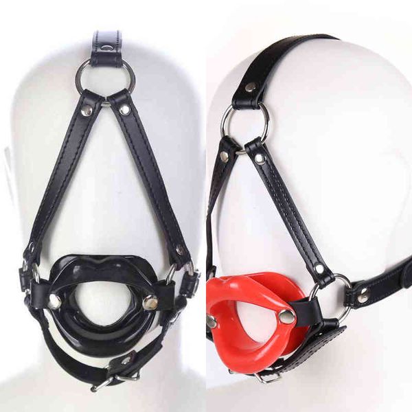 Nxy Sm Bondage Smlove Bocca aperta o Plug in silicone a forma di sesso Adulto Ball Gag y Lingerie Hot Giochi erotici Giocattoli schiavi 1223