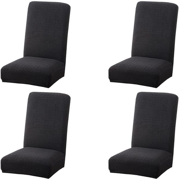 

4-piece dining chair cover twill seat protection kitchen el covers