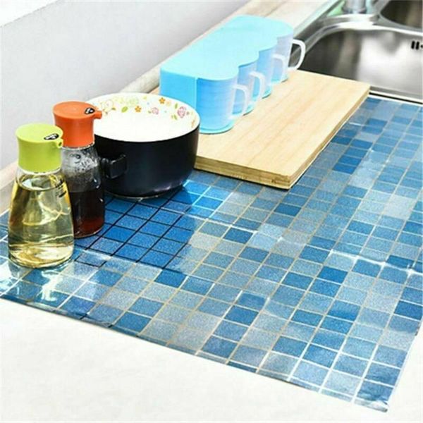 

wall stickers kitchen waterproof anti-oil stick on tile decor sticker self adhesive paper