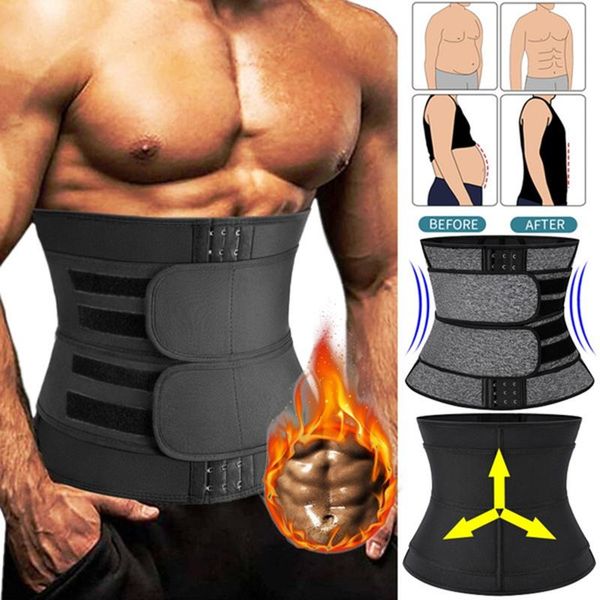 

waist support men trainer back slimming lumbar belt military tactical gym accessories abdominal binder corset cincher, Black;gray
