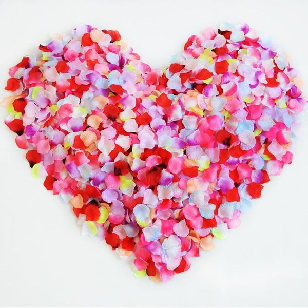 

100pcs artificial flowers party wedding decoration dies rose petals birthday propose home accessories decorative & wreaths