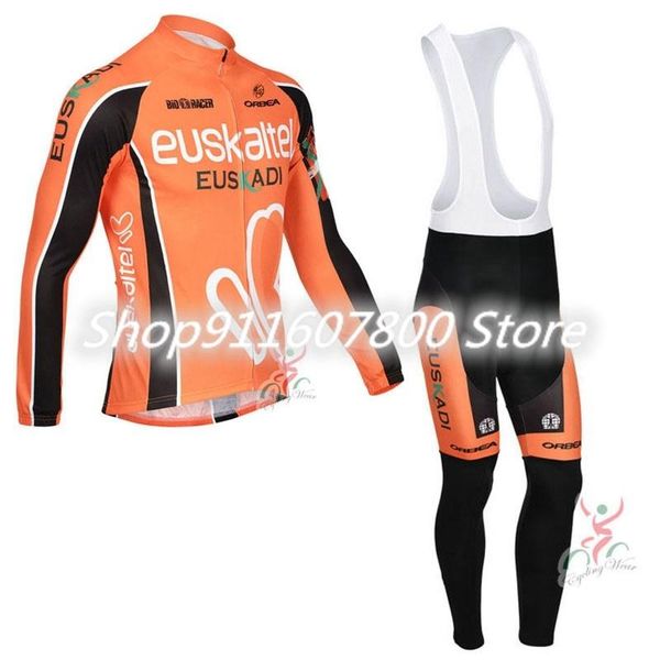 

team mens cycling jersey set long sleeves bike shirts bib pants racing clothing bicycle uniform outdoor sportwear sets, Black;blue
