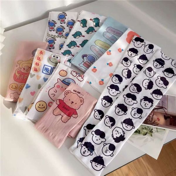 

summer sunscreen ice silk sleeve cover women's arm net red lovely printing