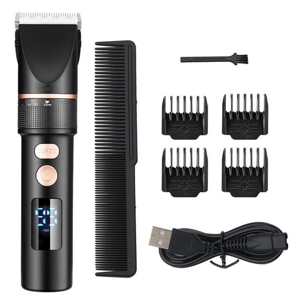 

hair scissors 2021 usb men clippers 500mah electric trimmer barber shaver led display cutting machine
