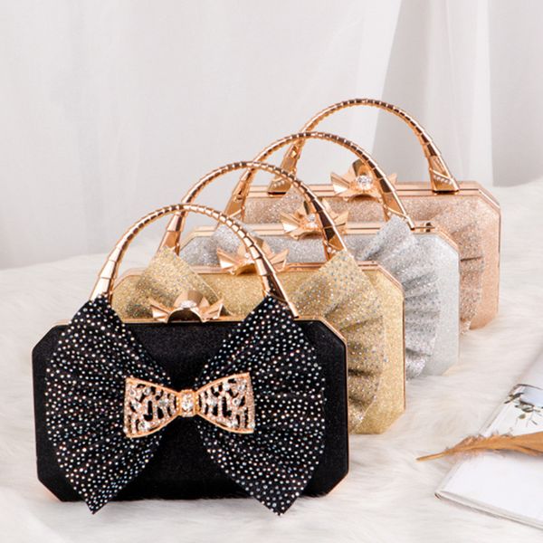 

evening handbags sequins small bags shoulder obey hand package banquet wrapped dresses inlaid dress dinner, Black