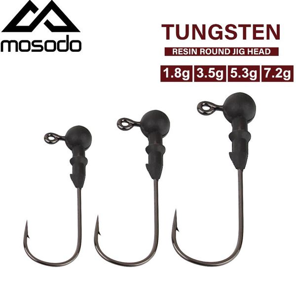 

tungsten jig head hook 1.8g3.5g5.3g7.2g fish crank with lead barbed soft worm fishing hooks