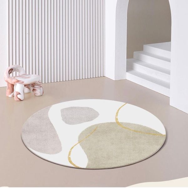 

large round anti-skid carpet indoor printed decorative rugs living room bedroom bedside bay window sofa floor mat carpets