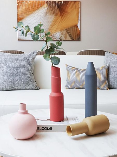 

nordic flower vase simple manual deskplant container bedroom decoration creative florero home decor da60hp vases