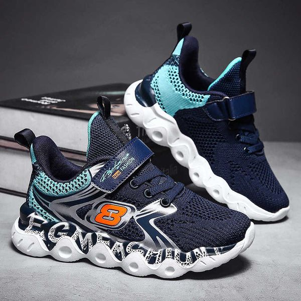

boys' 2021 spring double net middle and large children's light sports shoes girls' soft fashion casual, Black