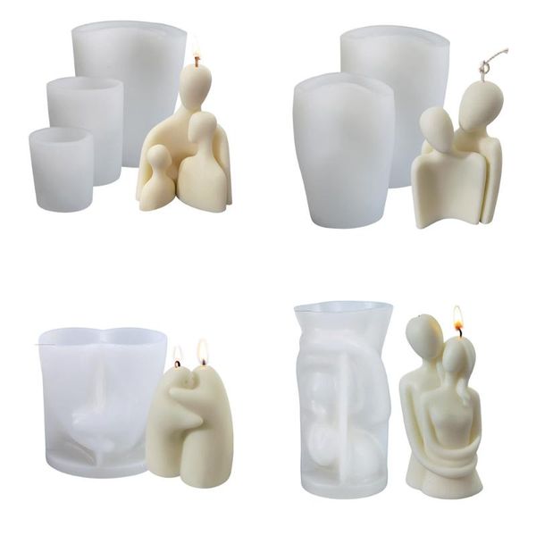 

craft tools diy warm hug family candle silicone mold lovers aromatic plaster soap making wedding gifts home decor supplies