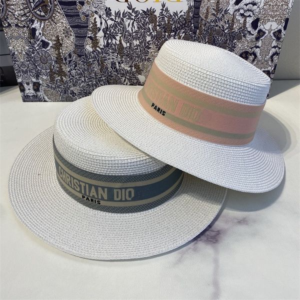 

pink flat hats summer d excllent straw hat signature street p beach sunscreen sun hat fashion hats girl zy