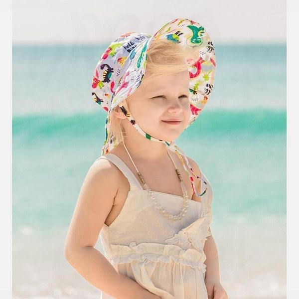 

caps & hats cute cartoon 2-6 years summer baby hat kids cotton uv protection sun cap children beach girls boys bucket fisherman1, Yellow