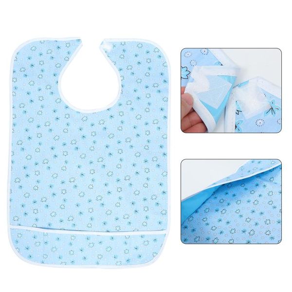 

racing sets 1pc waterproof eating bib durable cotton practical cloth protector, Black;blue