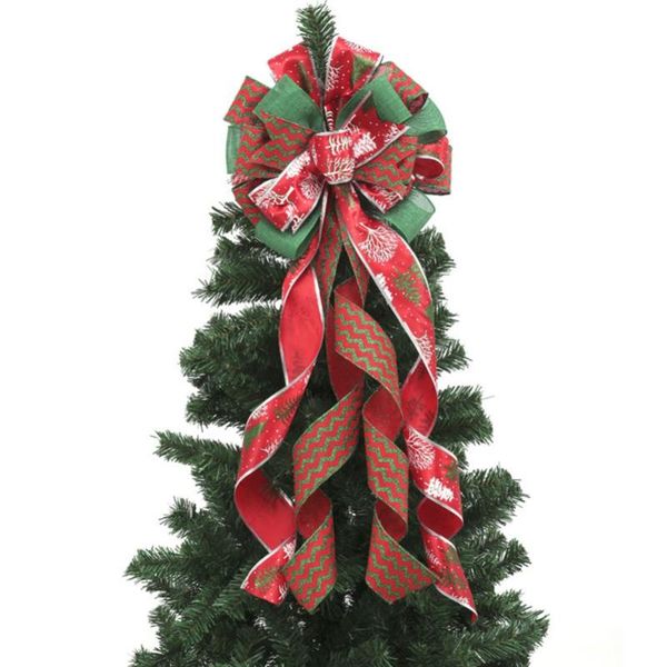 

christmas decorations 2022 decoration linen plaid red black burlap decorative bow xmas tree er rustic farmhouse home ornaments top