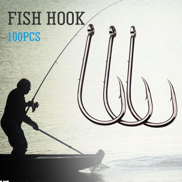 

fishing hooks crank hook black gear high carbon steel lure 100pcs decoy