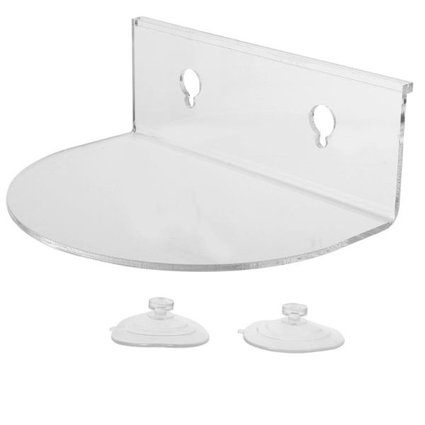 

frames 1pc acrylic spice bottle racks window shelves with suction cup (transparent)