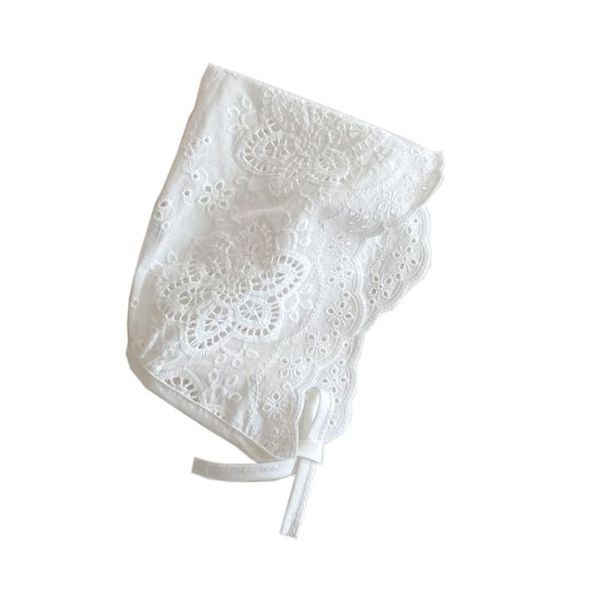 

caps & hats 0-36m baby girls lace korean style born pography props flower bonnet hat kid princess white cotton dropship, Yellow