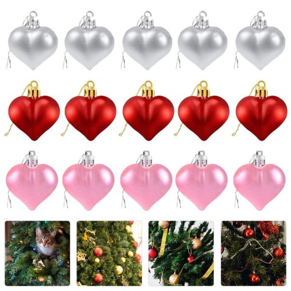 

party decoration 36pcs valentine's day ornaments christmas heart shape hangings