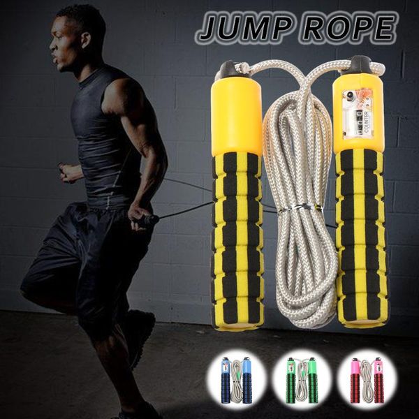 

jump ropes 1 pc auto counting rope professional skipping anti-slip handle home gym crossfit workout excercise fitness equipment