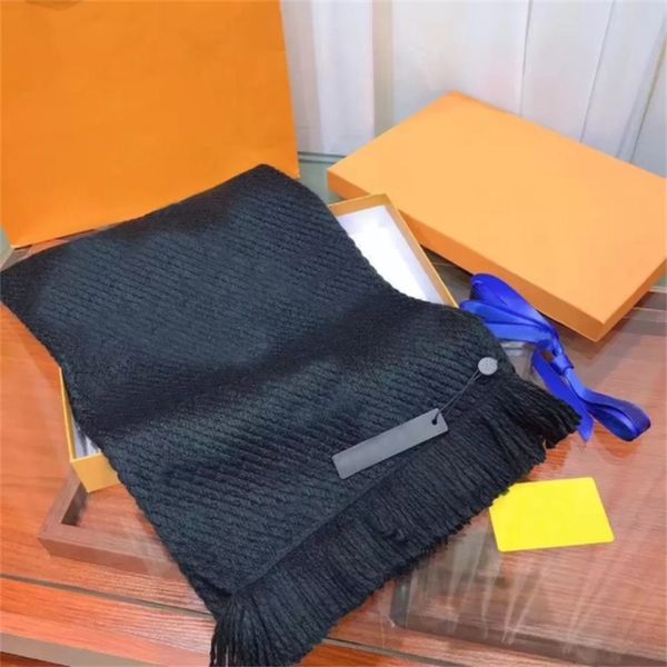 

2021 new wool ladies scarf luxury 100% cashmere men's and women's scarf high-end designer classic oversized letter pattern thick w, Blue;gray