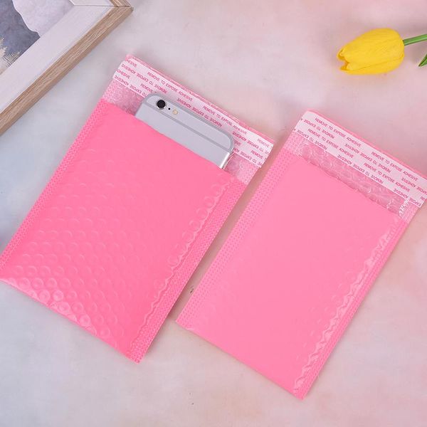 

gift wrap foam envelope bags packaging self seal padded pink for book magazine lined fall prevention bubble bag