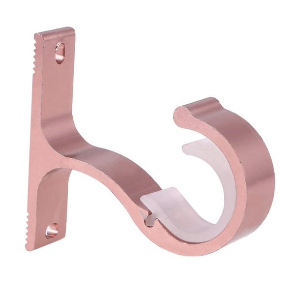 

curtain rod aluminium alloy thick single bracket mounting bracket(rose gold) shower curtains