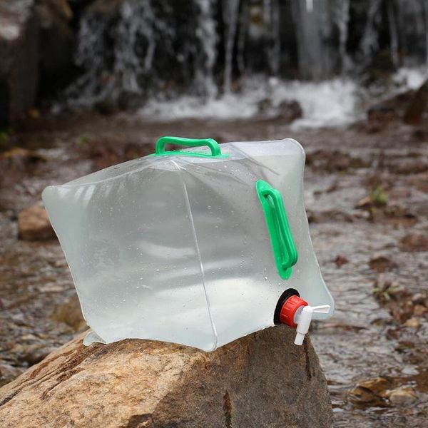 

10/20l foldable outdoor camping hiking water bag storage carrier container bags