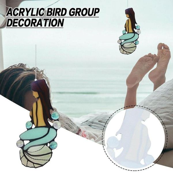 

decorative objects & figurines 1pc window pendant wind chimes hanging yard home garden diy decoration j3f2