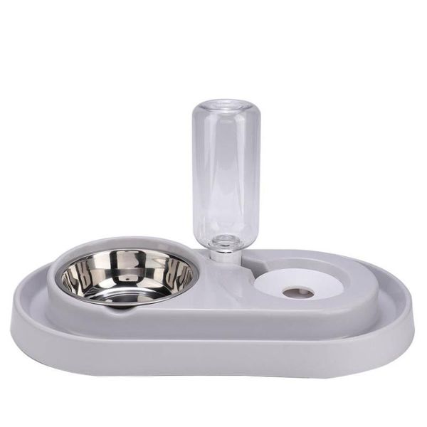 

double pet bowl feeding dog bowls drinking water fountain puppy feeder car seat covers