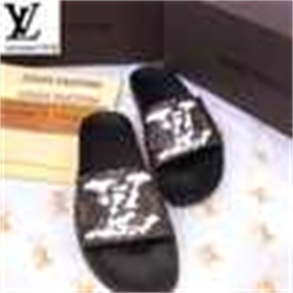 

designer luxury men sandals slippers slides sneakers loafers sandals e3o9, Black