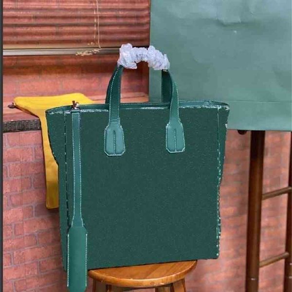 

97q2 bags business real leather mens document men designer brand portable goya briefcase fashion printed messenger bag 4nox