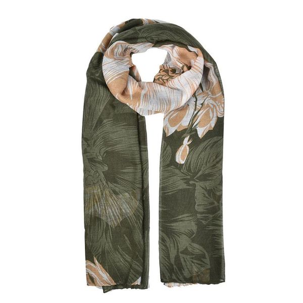 

scarves women cotton scarf bohemia oil print hijab shawls and wraps long leaves pattern female foulard designer bandana pashmina sf877, Blue;gray