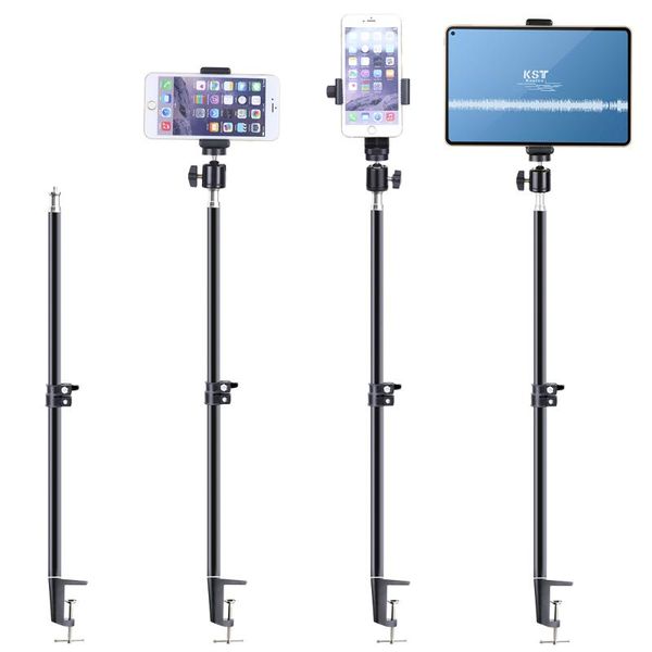 

universal mobile phone tablet stretchable holder bracket with cellphone clip for smartphone rod stand mount supports cell mounts & holders