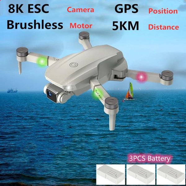

drones 8k esc camera professional wifi fpv drone 5km rc distance gps dual postion brushless motor smart follow me aircraft boy gifts